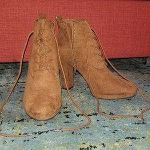 Tan booties